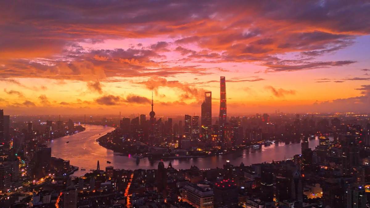 上海中秋节日出朝霞 来自 amoy.chen